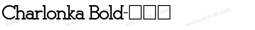 Charlonka Bold字体转换